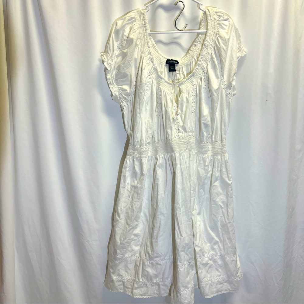 Lane Bryant Metallic Embroidered Mini Dress